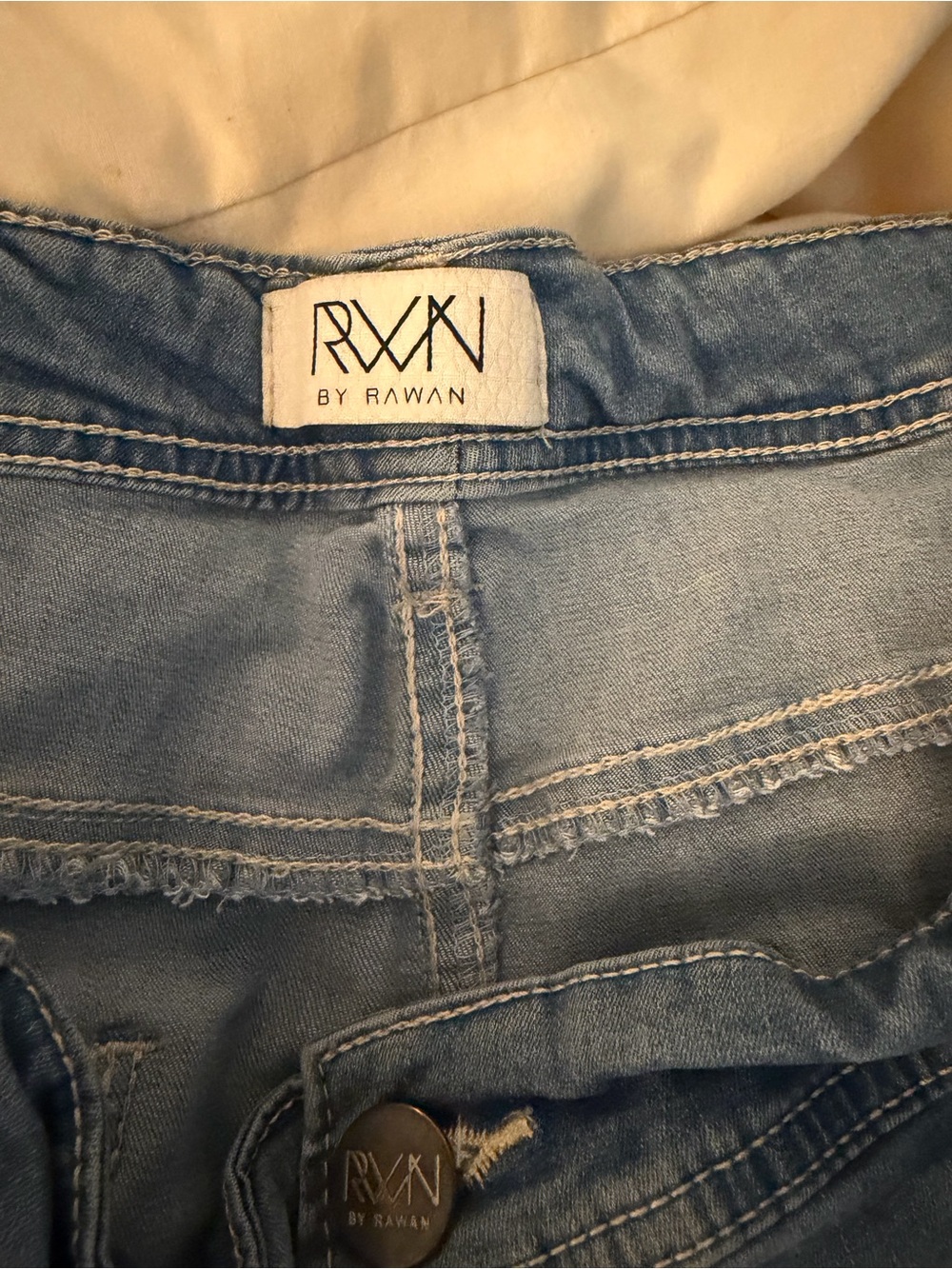RWN by Rawan Light Wash Denim Skinny Jeans- Light Blue